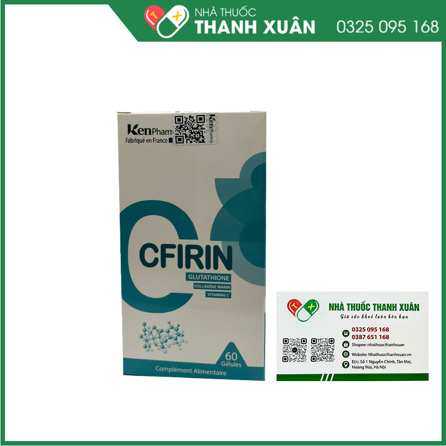 Viên uống Cfirin hỗ trợ làm trắng da, trị nám